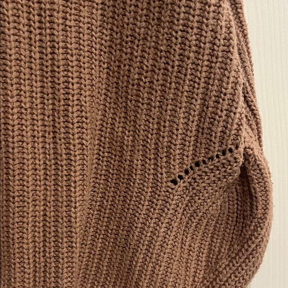 Able Women's Tan V-Neck Sweater - Picture 3 of 4